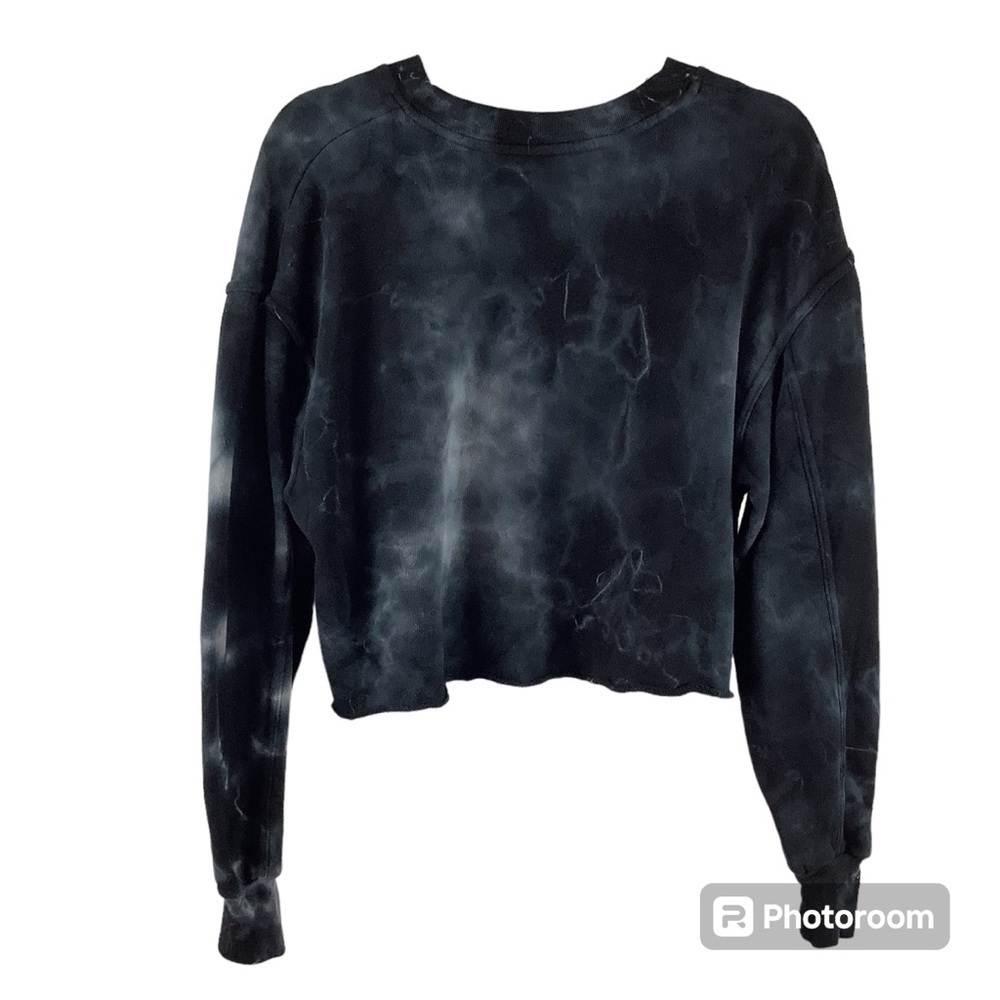 Strut This Tie Dye Cropped Sweatshirt